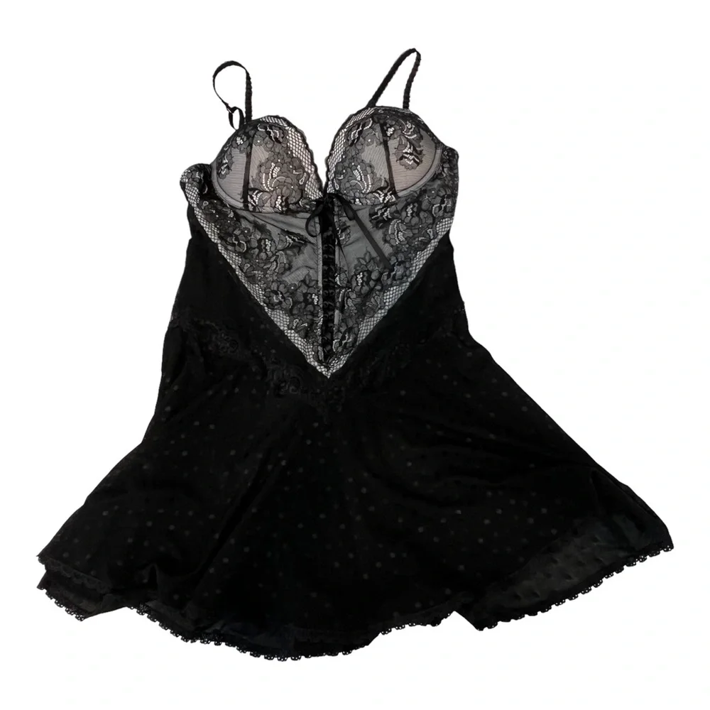 Seductivewear by Cinema Etouile Vintage size Large Corset Lingerie Nightgown - Picture 2 of 13
